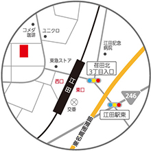 荏田クリニック地図